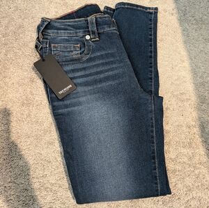 True Religion Jennie Curvy Mid Rise Super Skinny Jeans - Size 29 NWT
